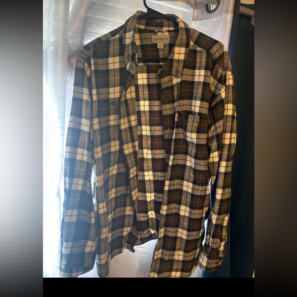 Carhartt flannel jacket shirt XL mens